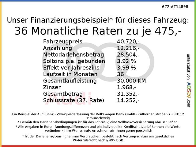 Audi A3 Sportback S line 40 TFSIe ACC+AHK+LED+NAVI+VC