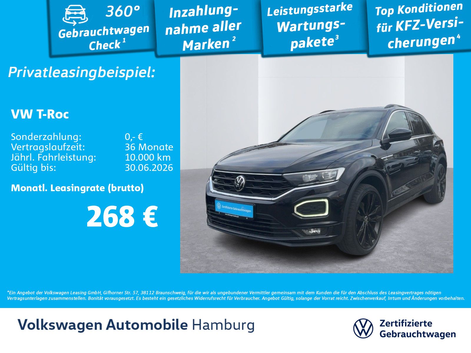 Volkswagen T-Roc Sport 2.0 TDI DSG Sitzheizung Panoramadach