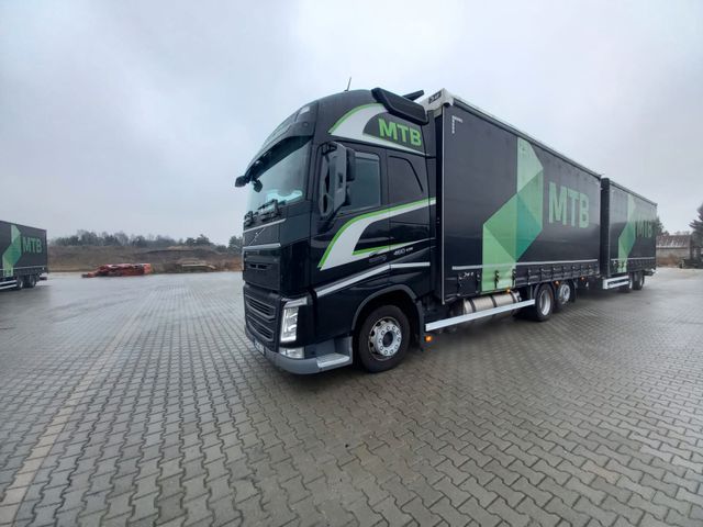 Volvo    FH  460 LNG - JUMBO 2x7.7m - 38 pal 