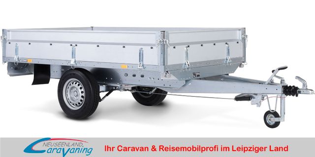 Neuseenland Caravaning Fahrzeugverkauf STEMA SyStema 1300 Hochlader *Bordwände klappbar*