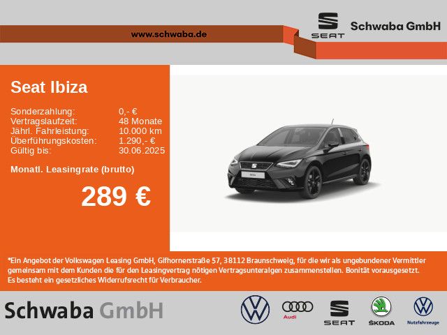 Seat Ibiza FR Black Edition 1.0 TSI DSG *LED*R-KAM*