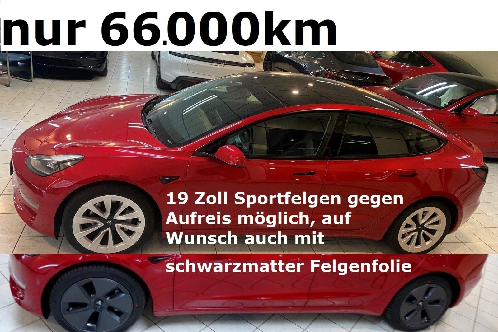 Tesla Model 3 Longe Range+rotmet+kaufe auch Teslas an