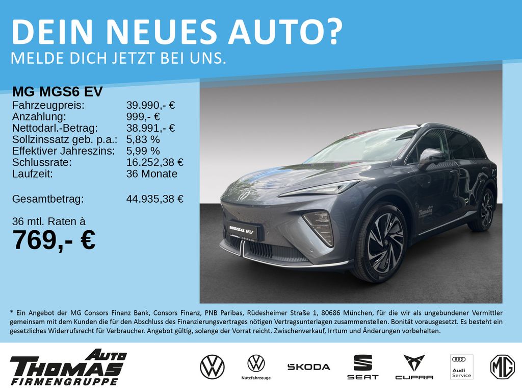 Image of MG S6 EV