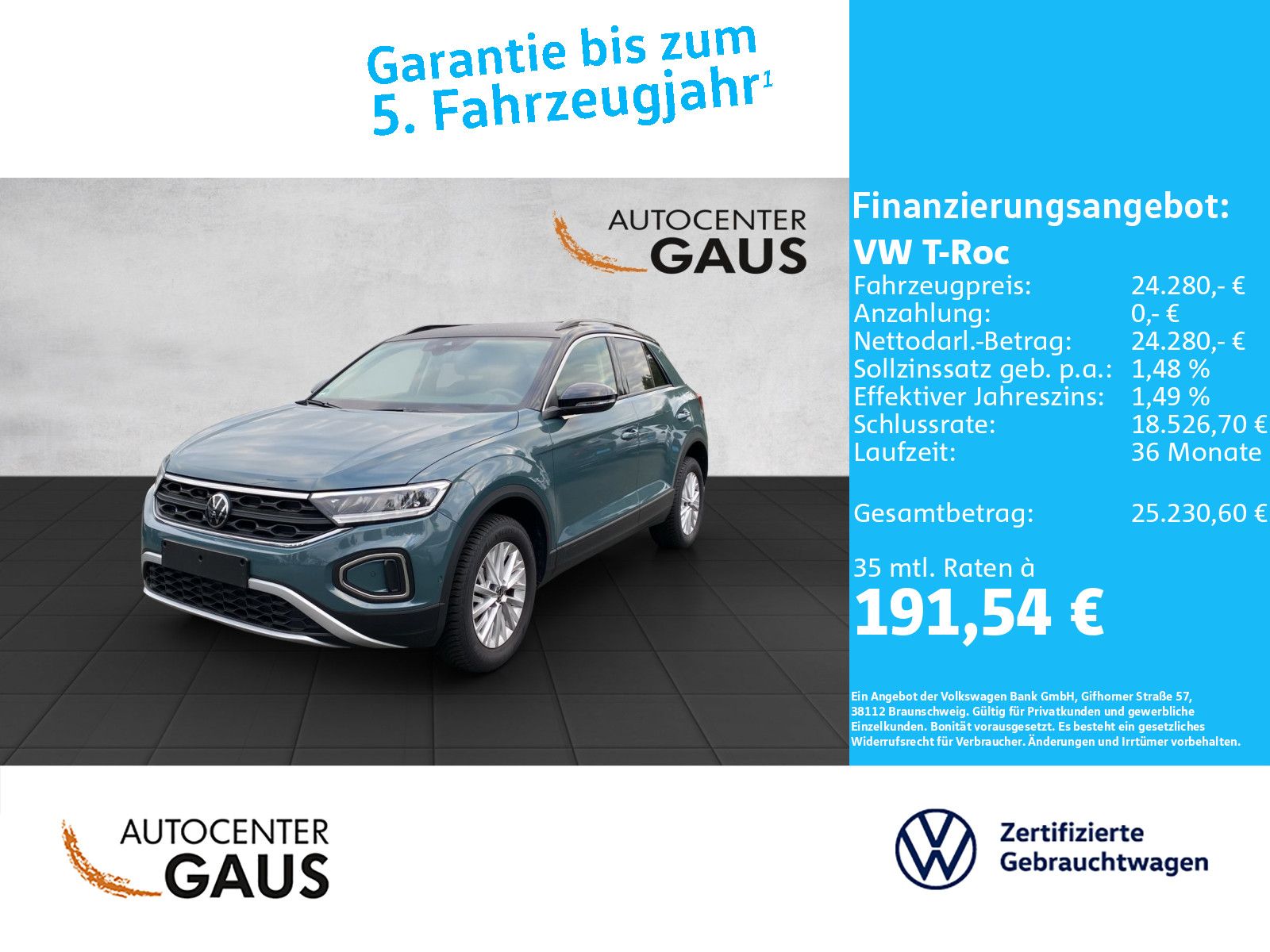 T-Roc Life 1.0 TSI Navi*Kamera*ACC*CarPlay