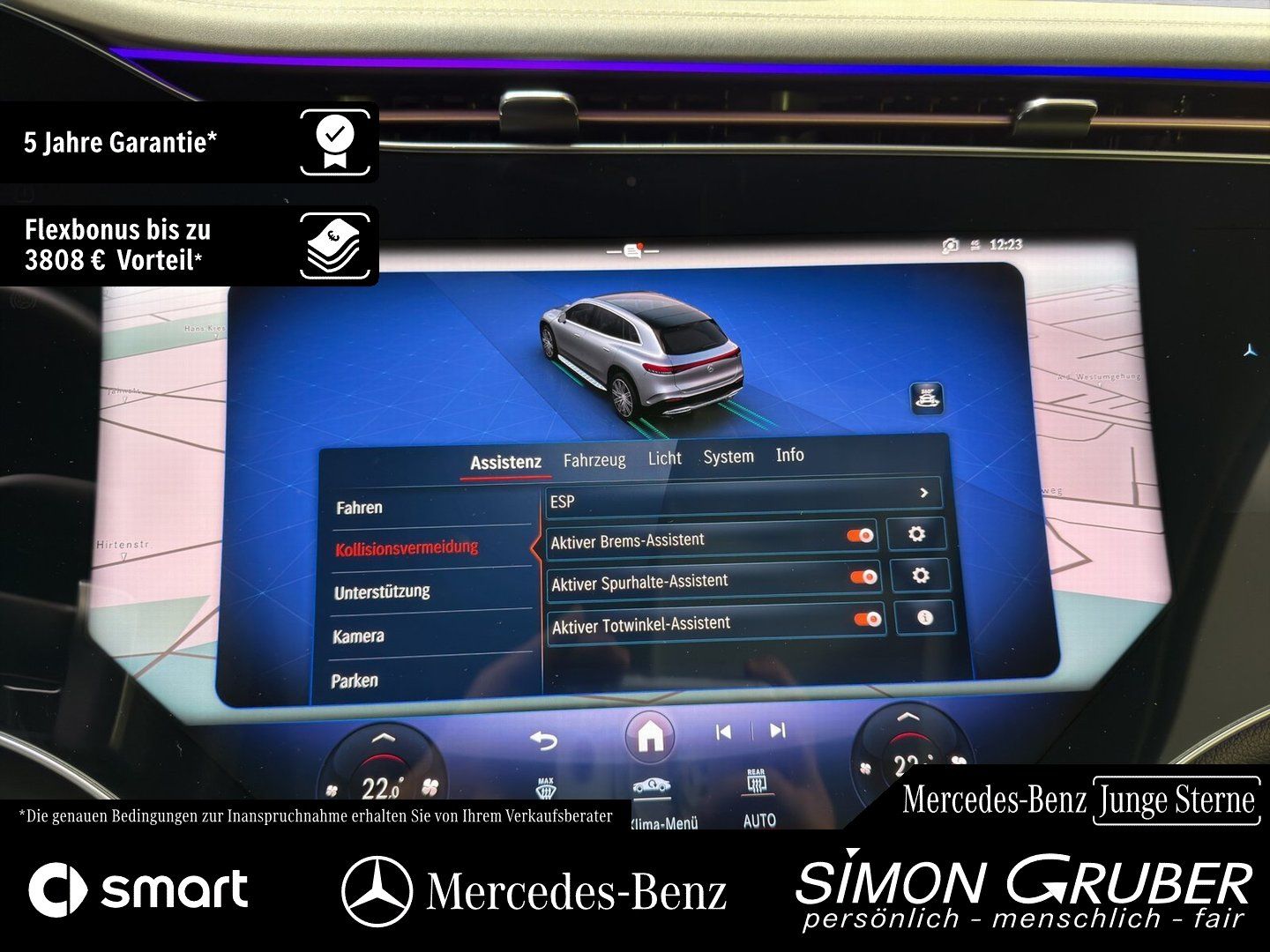 Fahrzeugabbildung Mercedes-Benz EQS 500 4M SUV AMG Hyper Fond-Entertain 7Sitze