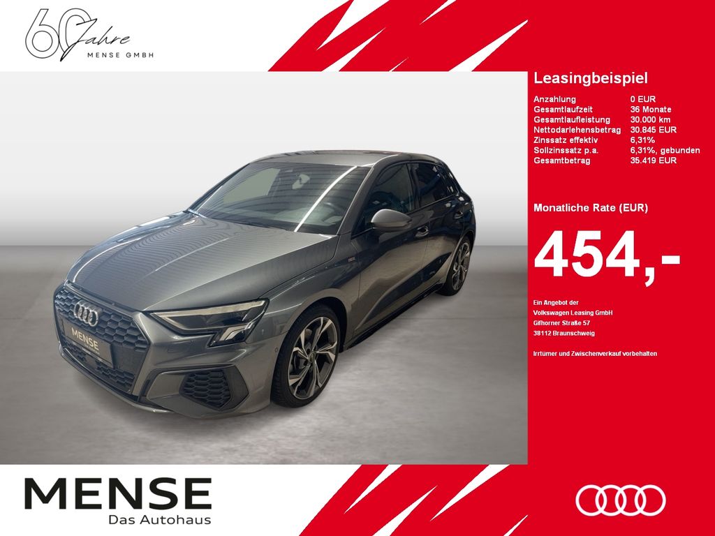 Abbildung Leasingangebot Audi A3 Sportback 40 TDI quattro S tronic S line LED