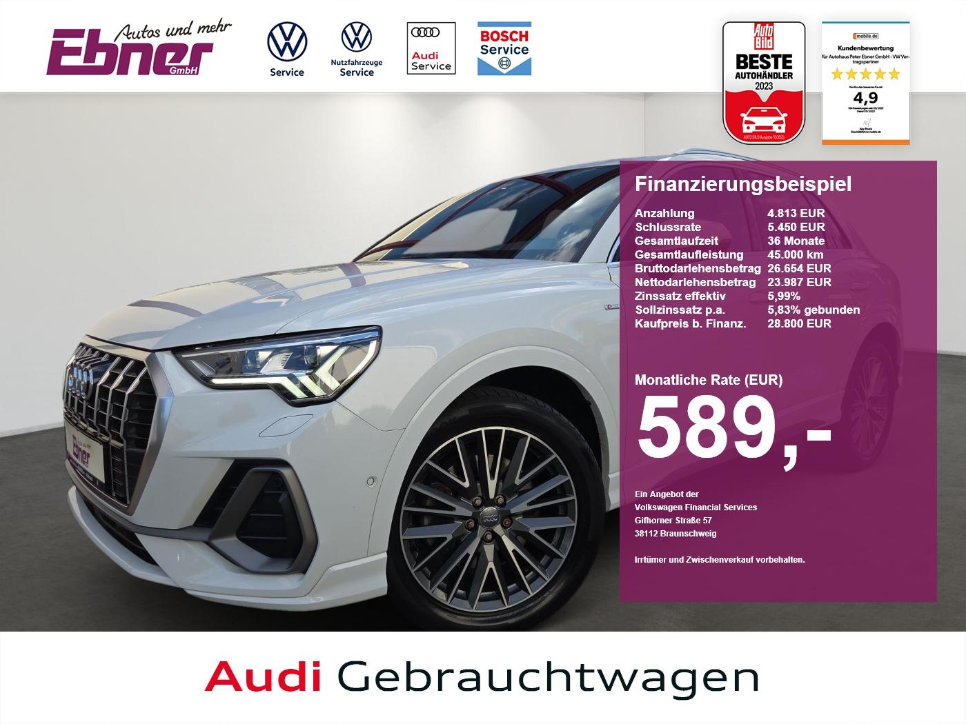 Audi Q3 S-LINE 40TFSI QUATTRO S-TRONIC ACC+B&O+MATRIX