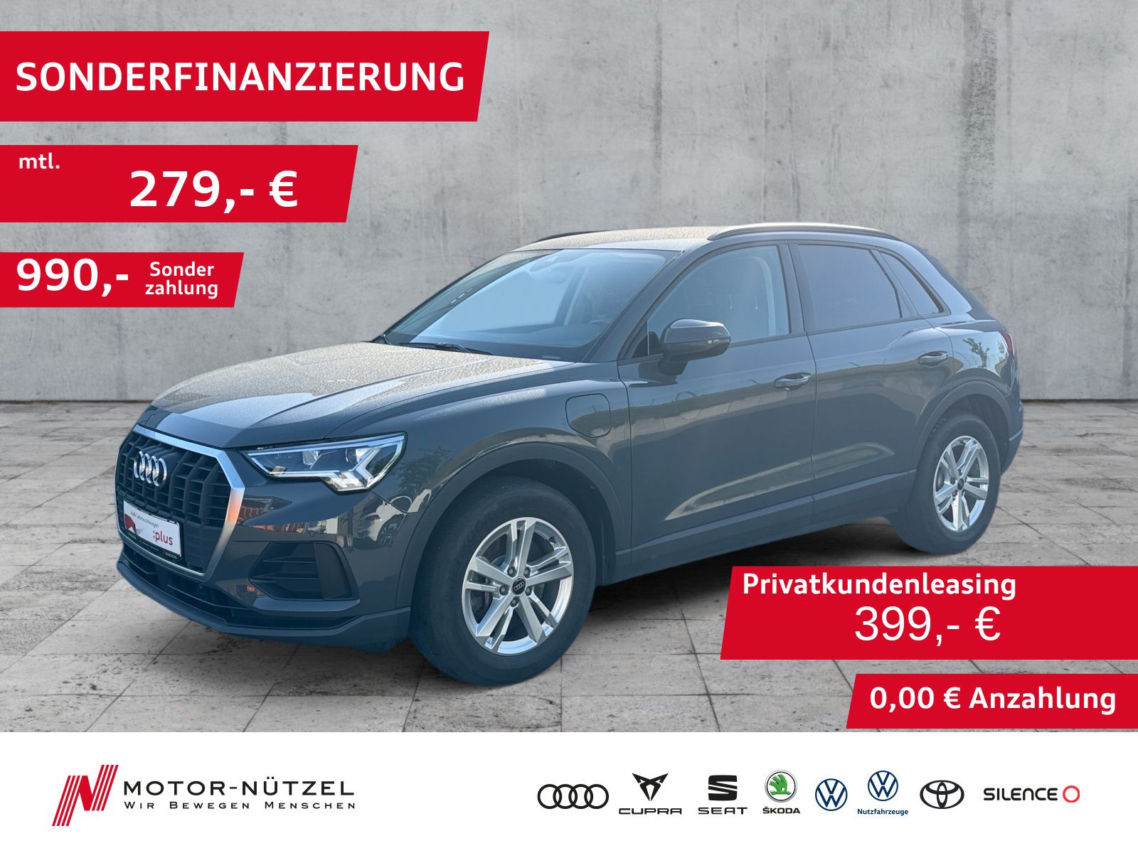 Audi Q3 45 TFSI e S-TRONIC LED+2xPDC+SHZ+LM