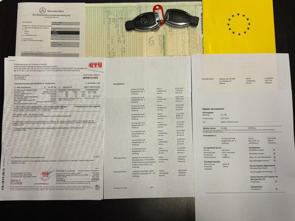 Fahrzeugabbildung Mercedes-Benz CLA 180 Coupe SPORTPAKET URBAN NIGHT NAVI KAMERA