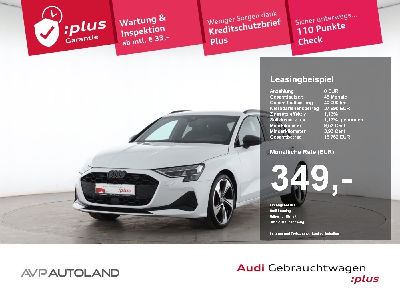 Audi A3 Sportback 35 TDI S tronic S line inkl. Winter