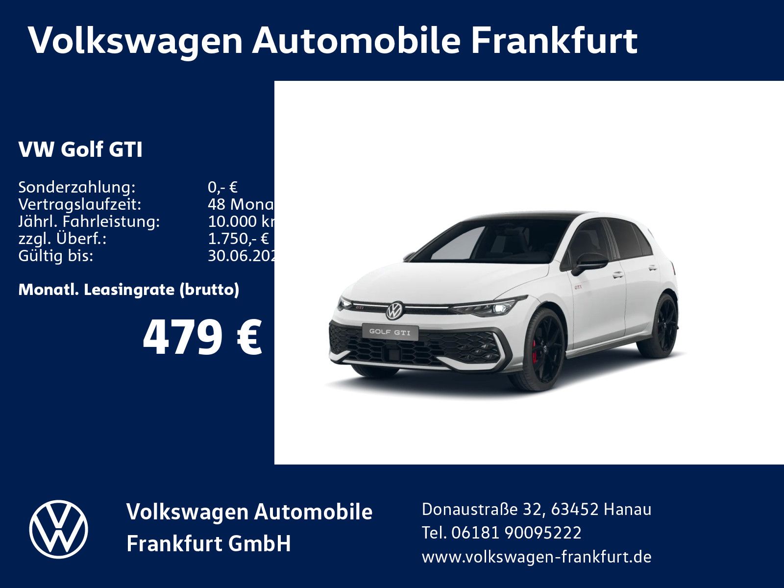 Volkswagen Golf GTI 2,0 l TSI OPF 195 kW (265 PS) 7 -Gang-D