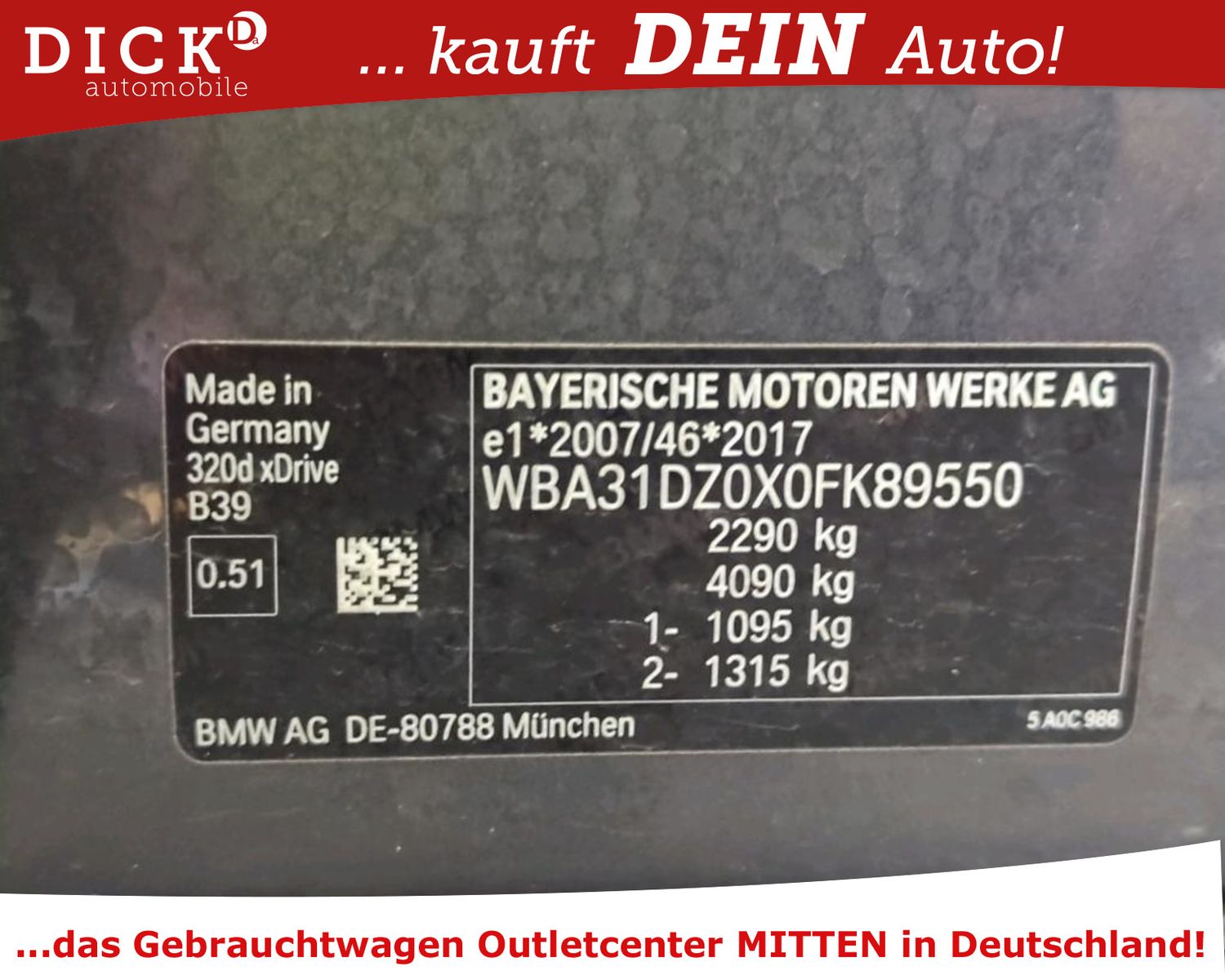 Fahrzeugabbildung BMW 320d T xDr Sport LED/NAVI/HUD/SHZ/RFK/8Fa
