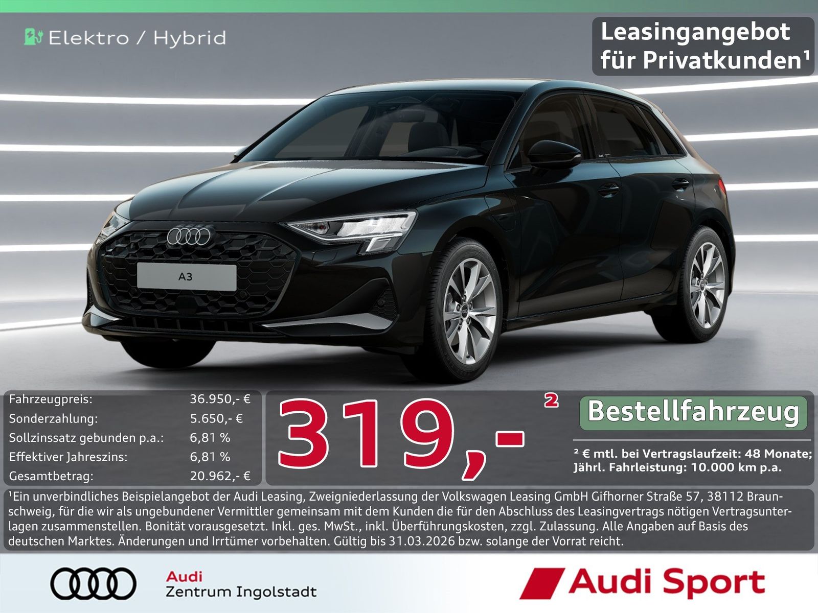 Audi A3 Sportback TFSI e S tronic SHZ UPE 46.130,-