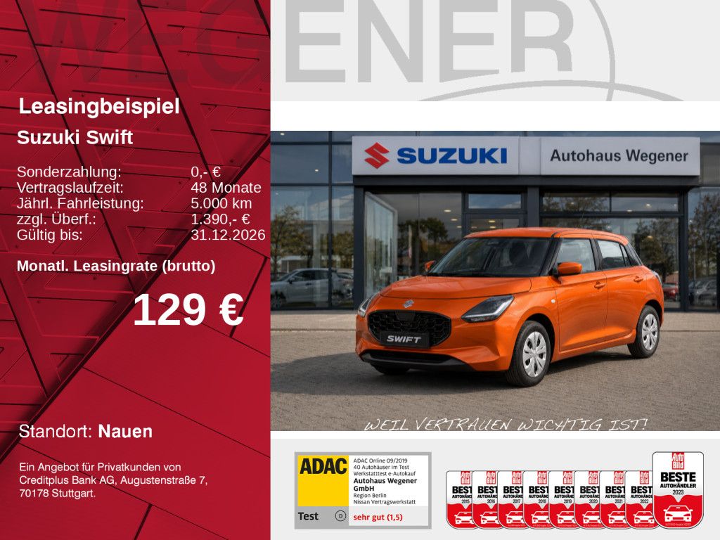 Suzuki Swift Club Hybrid - schon ab 129,- € mtl.*