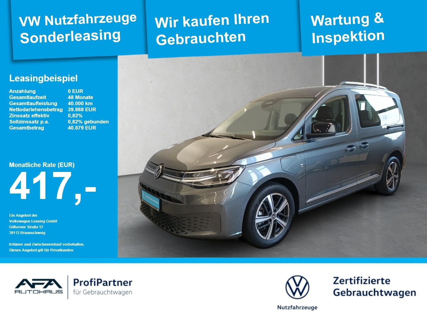 Volkswagen Caddy 1.5 TSI eHybrid STYLE DSG LED*Navi*AHK*RFK