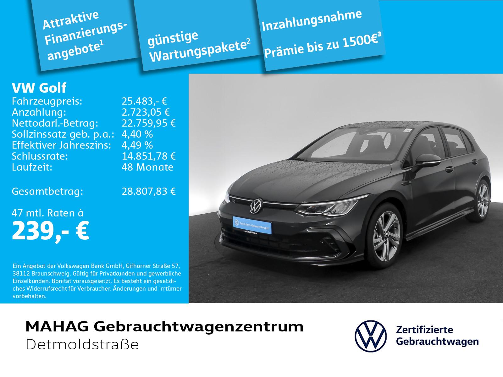 Volkswagen Golf VIII 1.5 eTSI R-Line LED Navi ParkPilot App