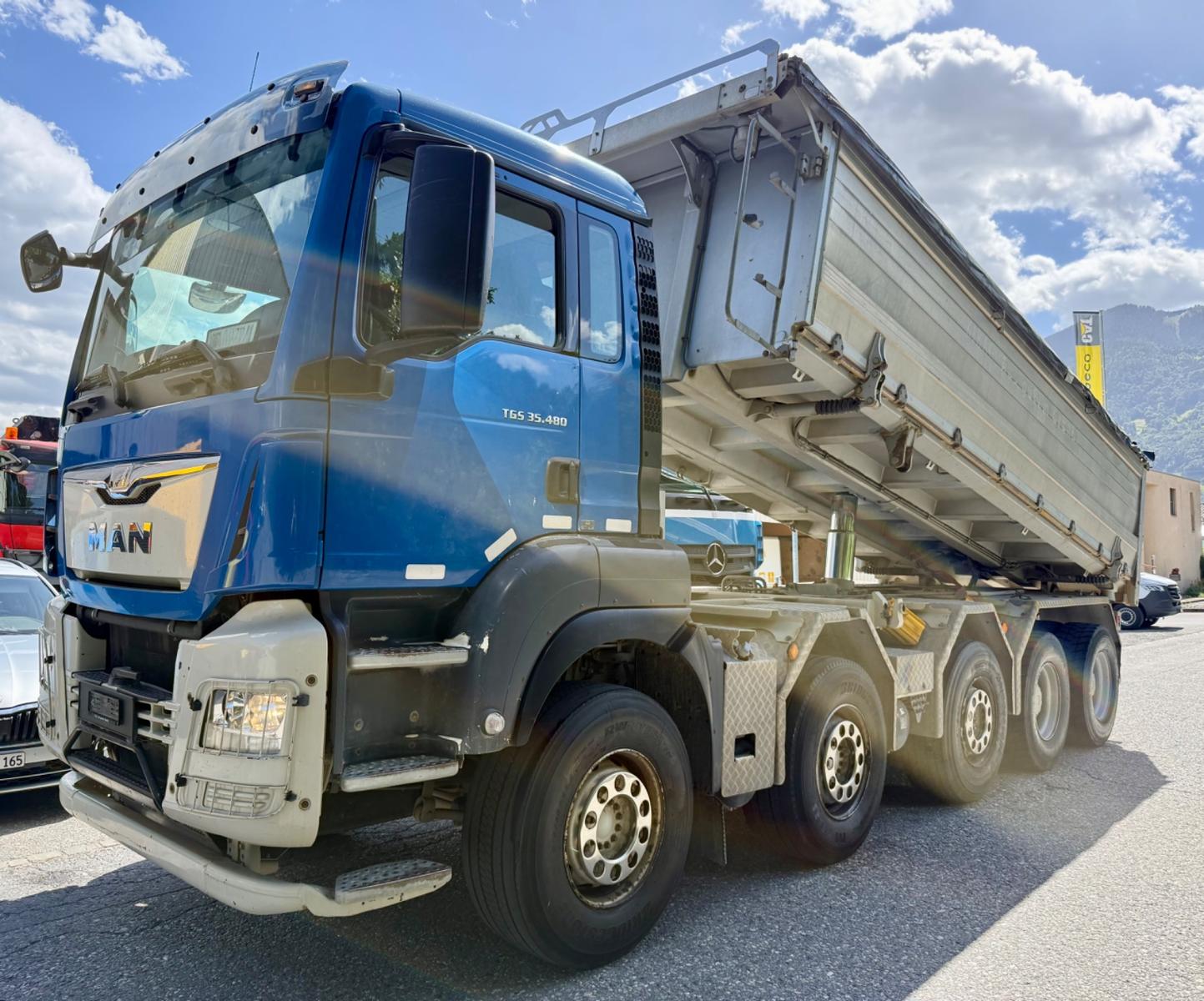 MAN TGS 35.480 10x4, E6,Moser 3-Seitenkipper,Verdeck