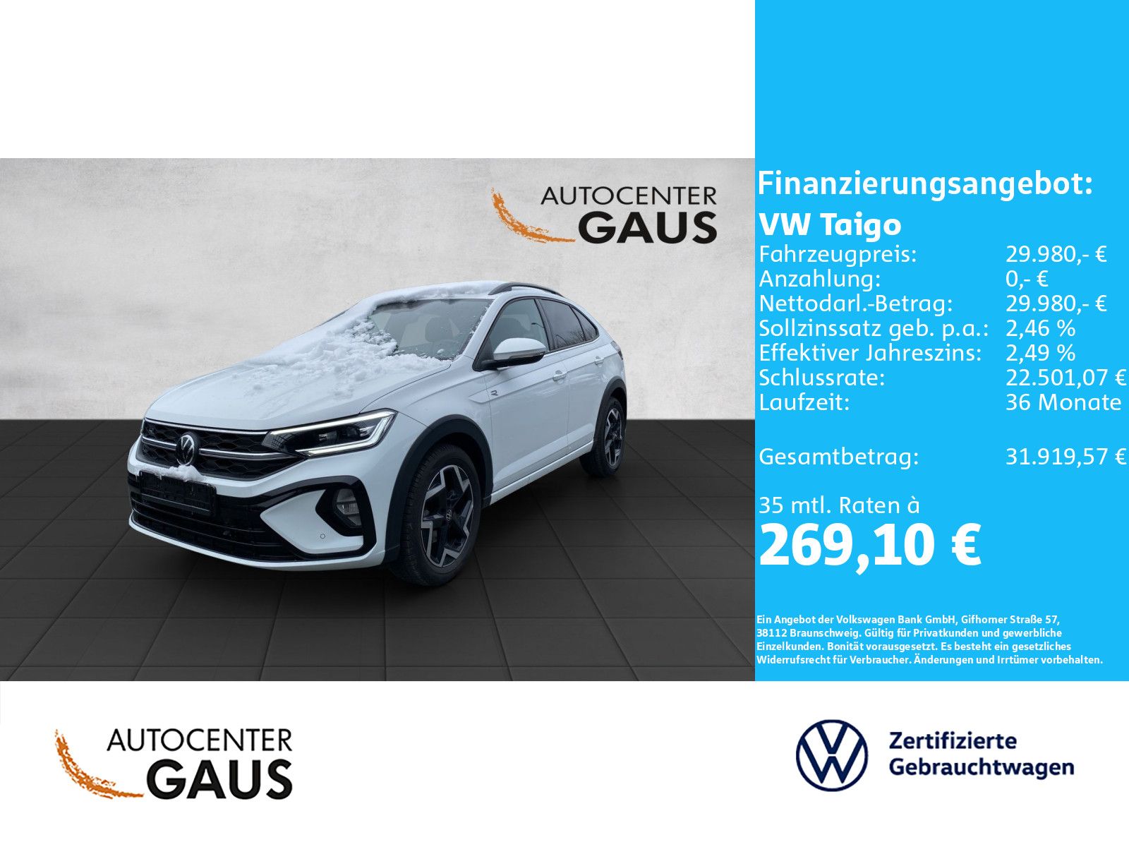 Taigo R-Line 1.5 TSI DSG AHK*Navi*Kamera