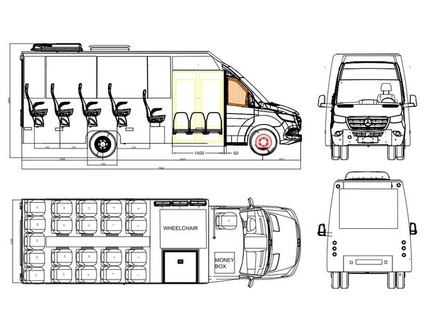 Mercedes-Benz Frontniederflur Sprinter 515/517  Daily