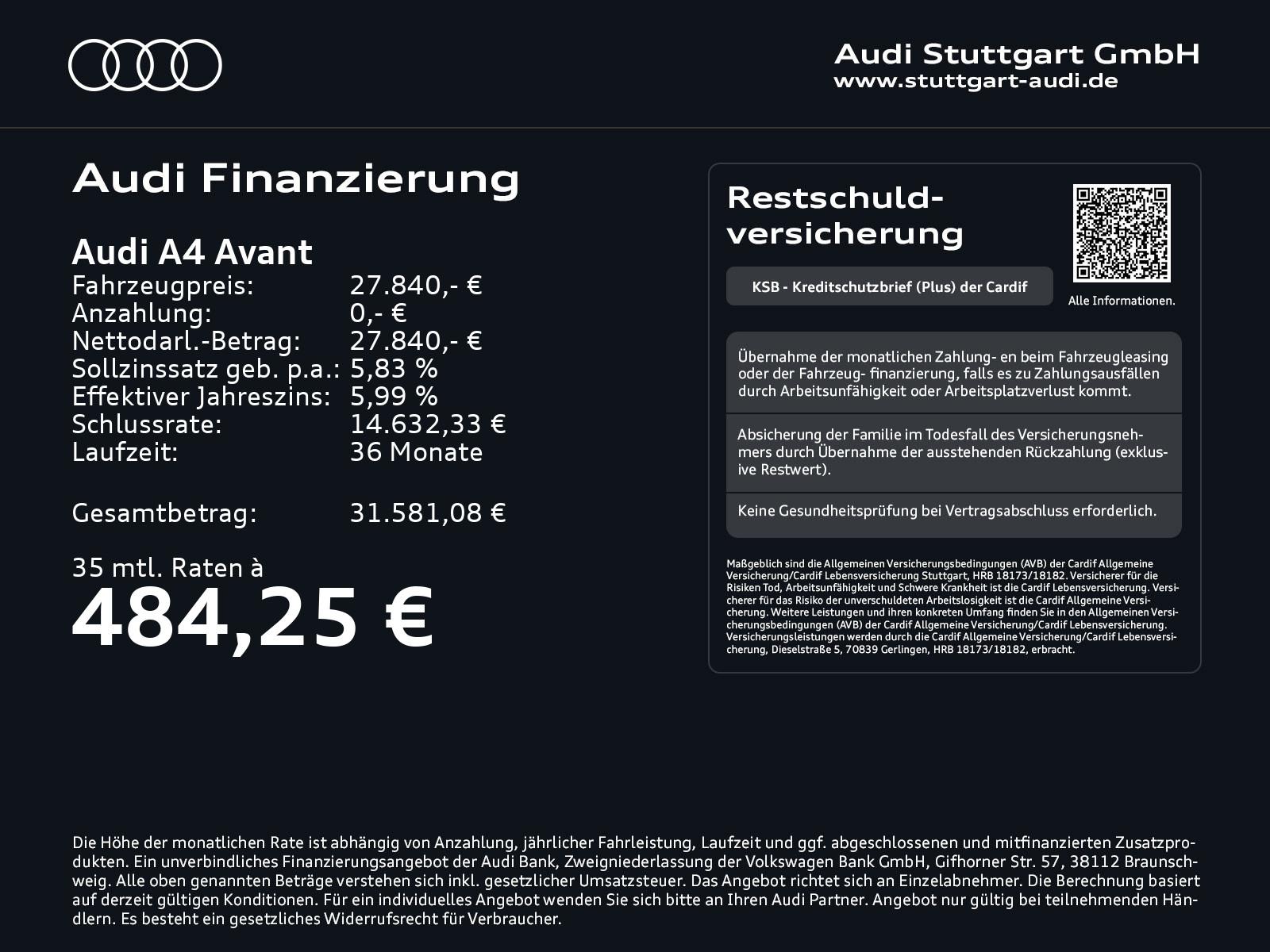 Audi A4 Avant 40 TDI quattro CarPlay Kamera AHK Navi+