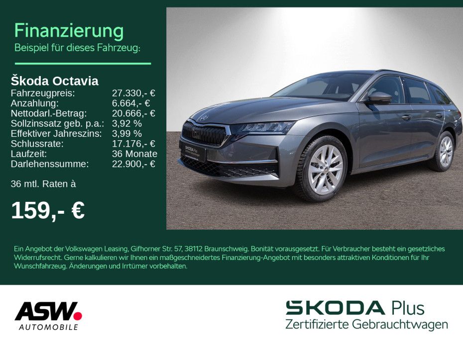 Skoda Octavia Combi Selection 1.5 TSI LED Navi RFK SHZ