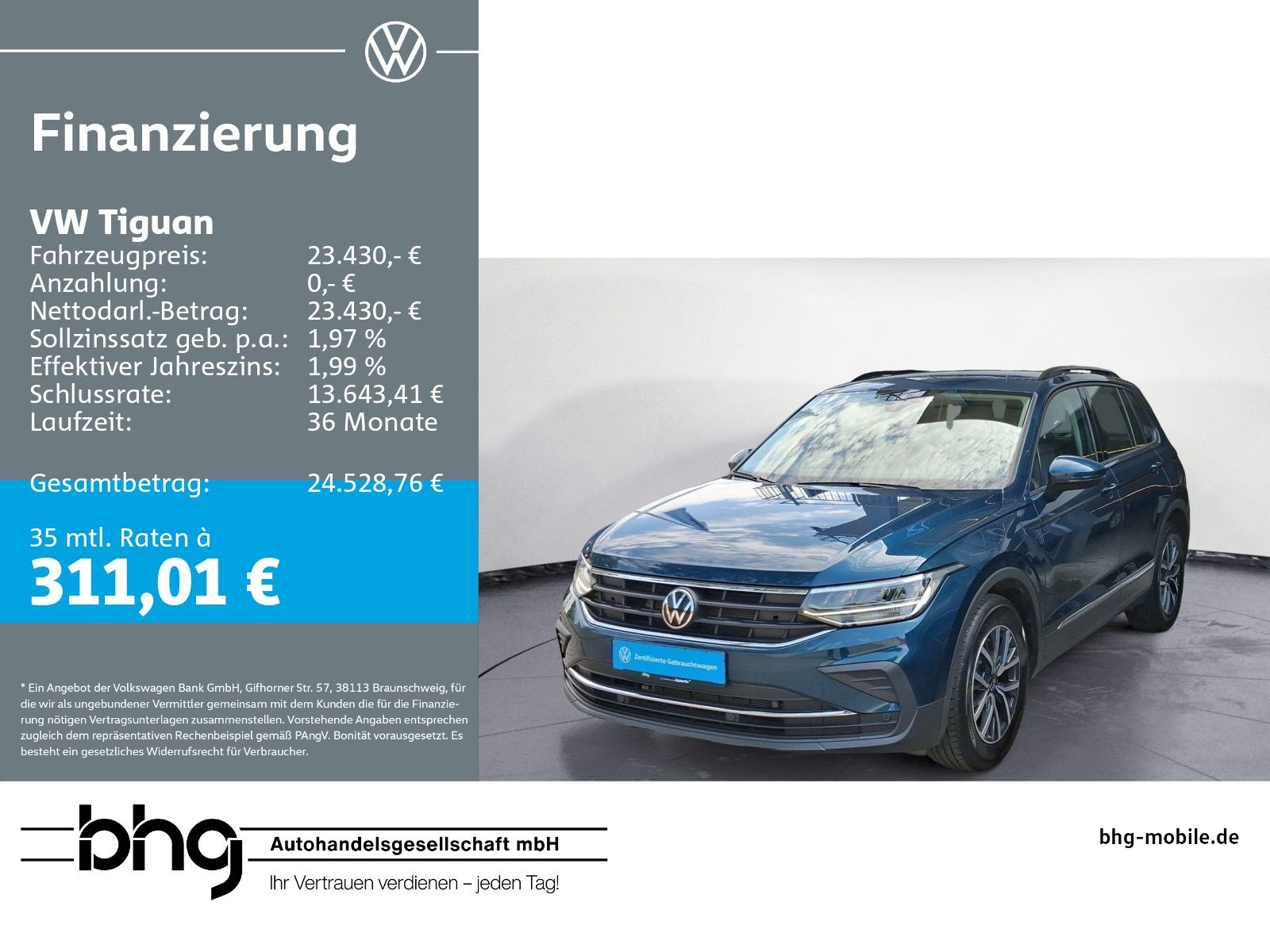 Volkswagen Tiguan 2.0 TDI LIFE # ACC # LANE-ASSIST # APP-CO