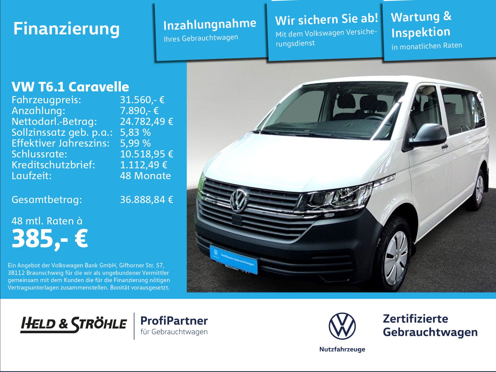 Volkswagen T6.1 Caravelle Trendline 2.0 TDI 9Si PDC KLIMA