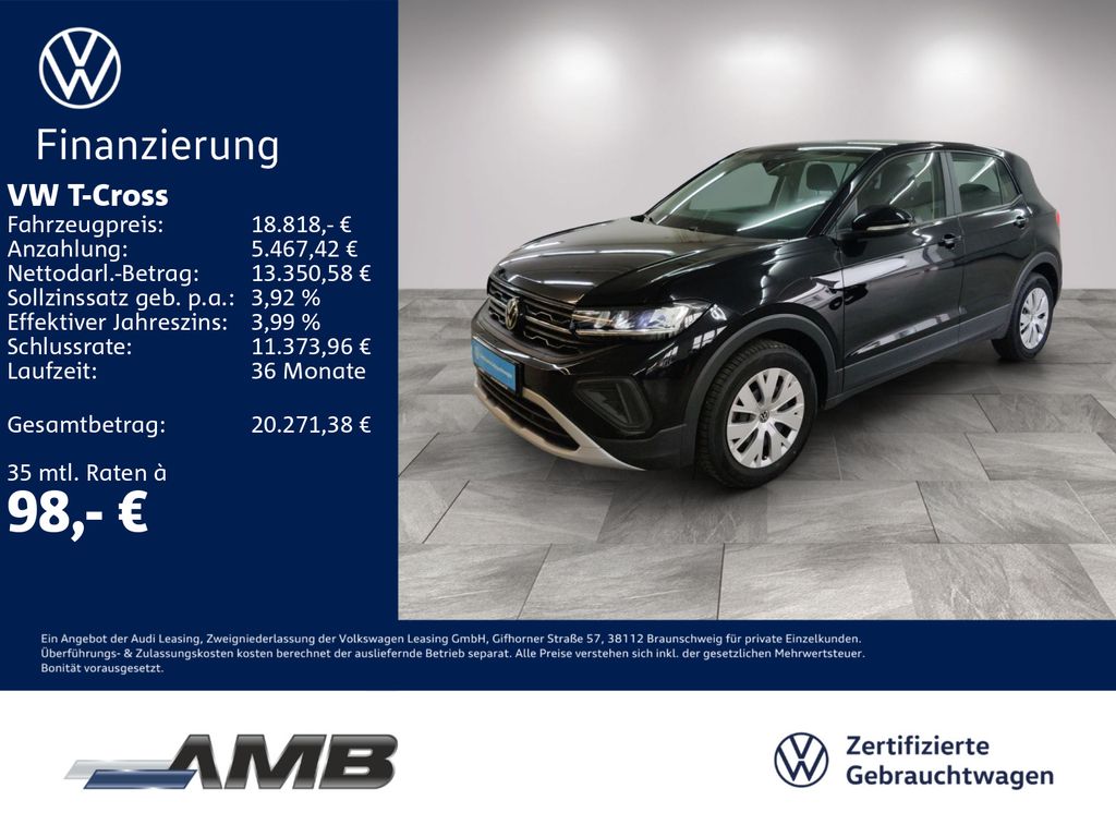 T-Cross 1.0 TSI LED/digi.C/Sitzhzg/bis08.2030Gar