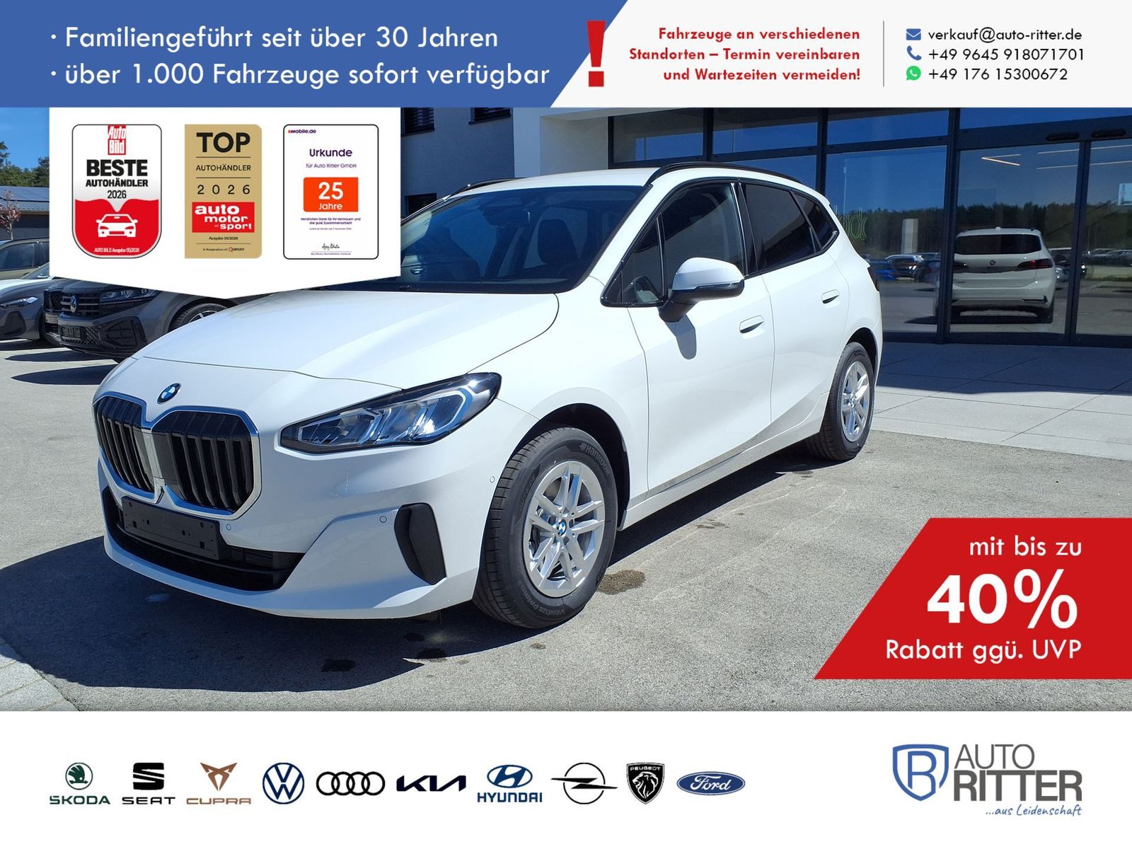 BMW 218 Active Tourer  ACC|AHK|RFK|Carplay|Klima|...
