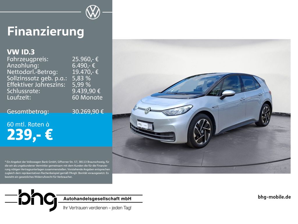 ID.3 Pro Performance 58 Komfort Navi connect Kam