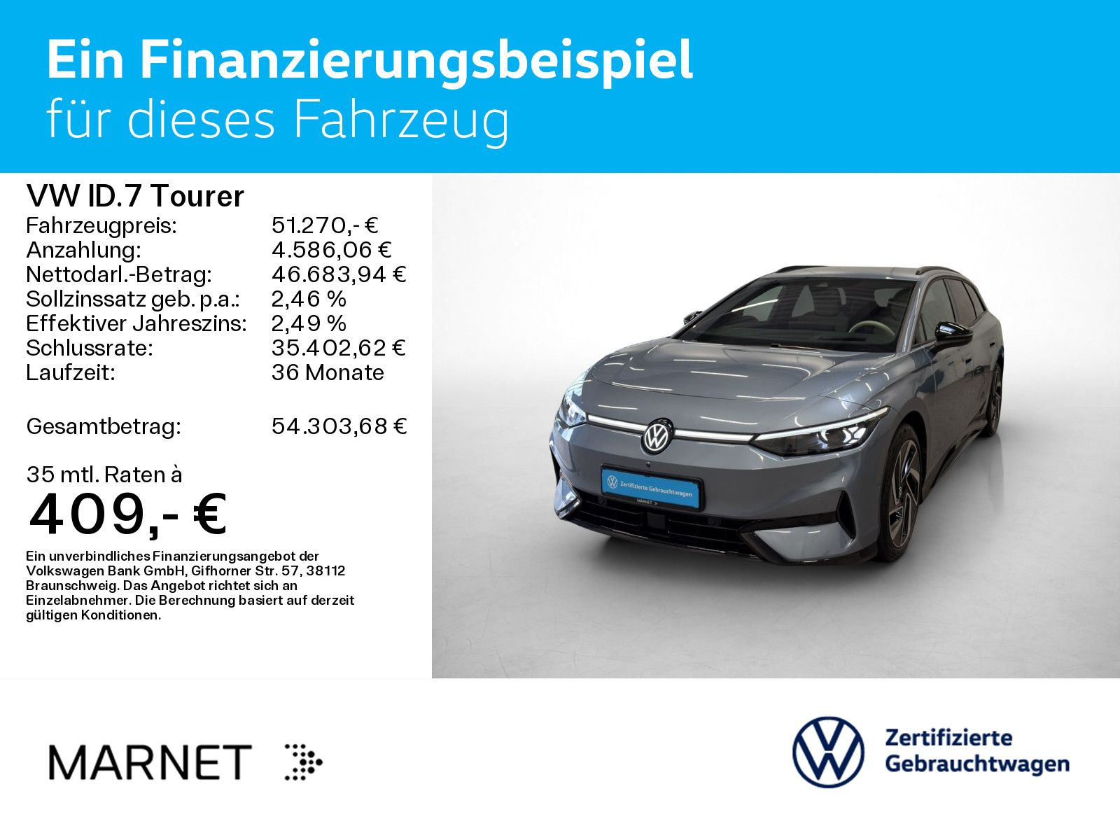 Volkswagen ID.7 Tourer Pro S Navi Wärmep. IQ-Light IQ-Driv foto 2