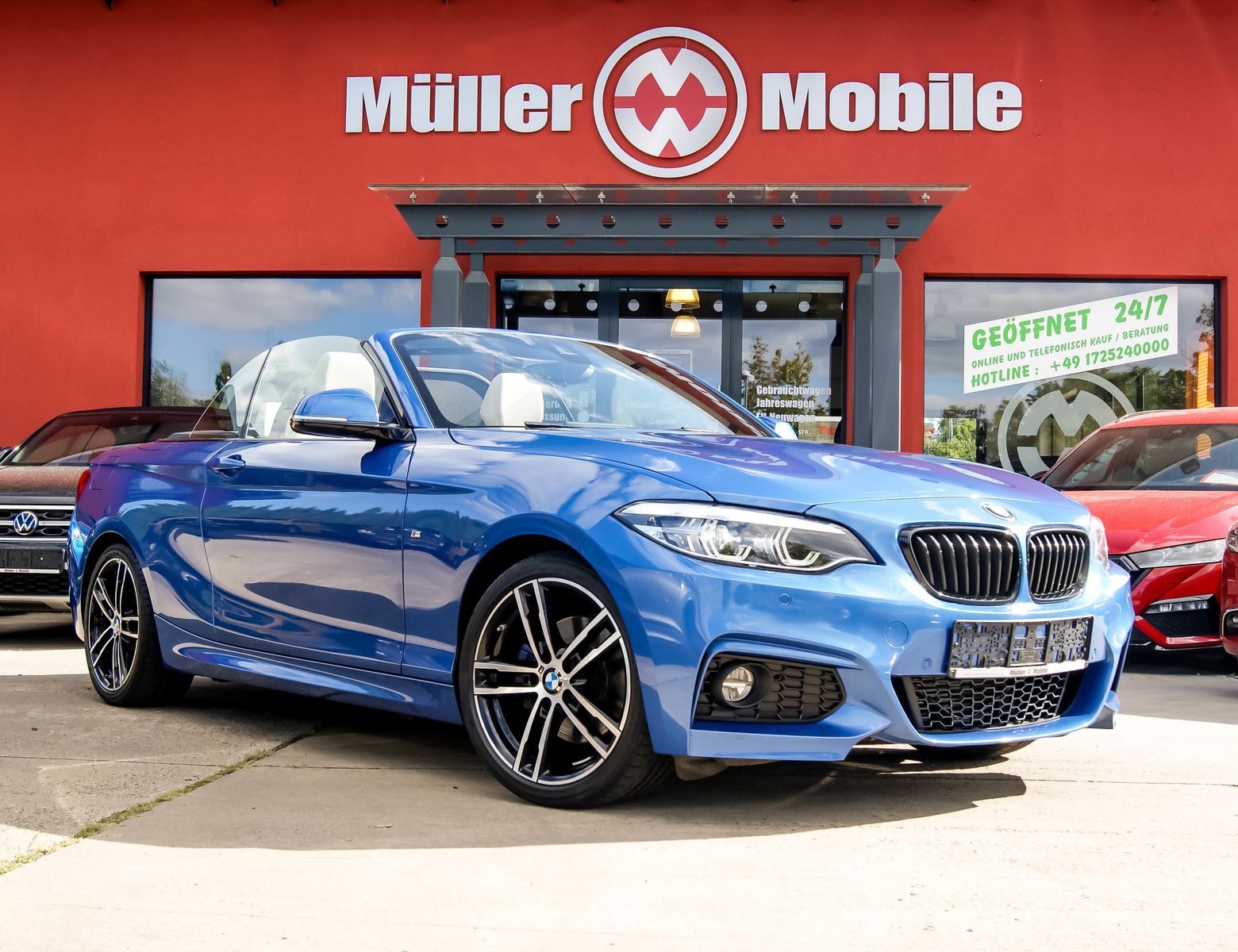 Fahrzeugabbildung BMW 220 d Cabrio M Sport Estoril NAVI LED KAMERA AHK