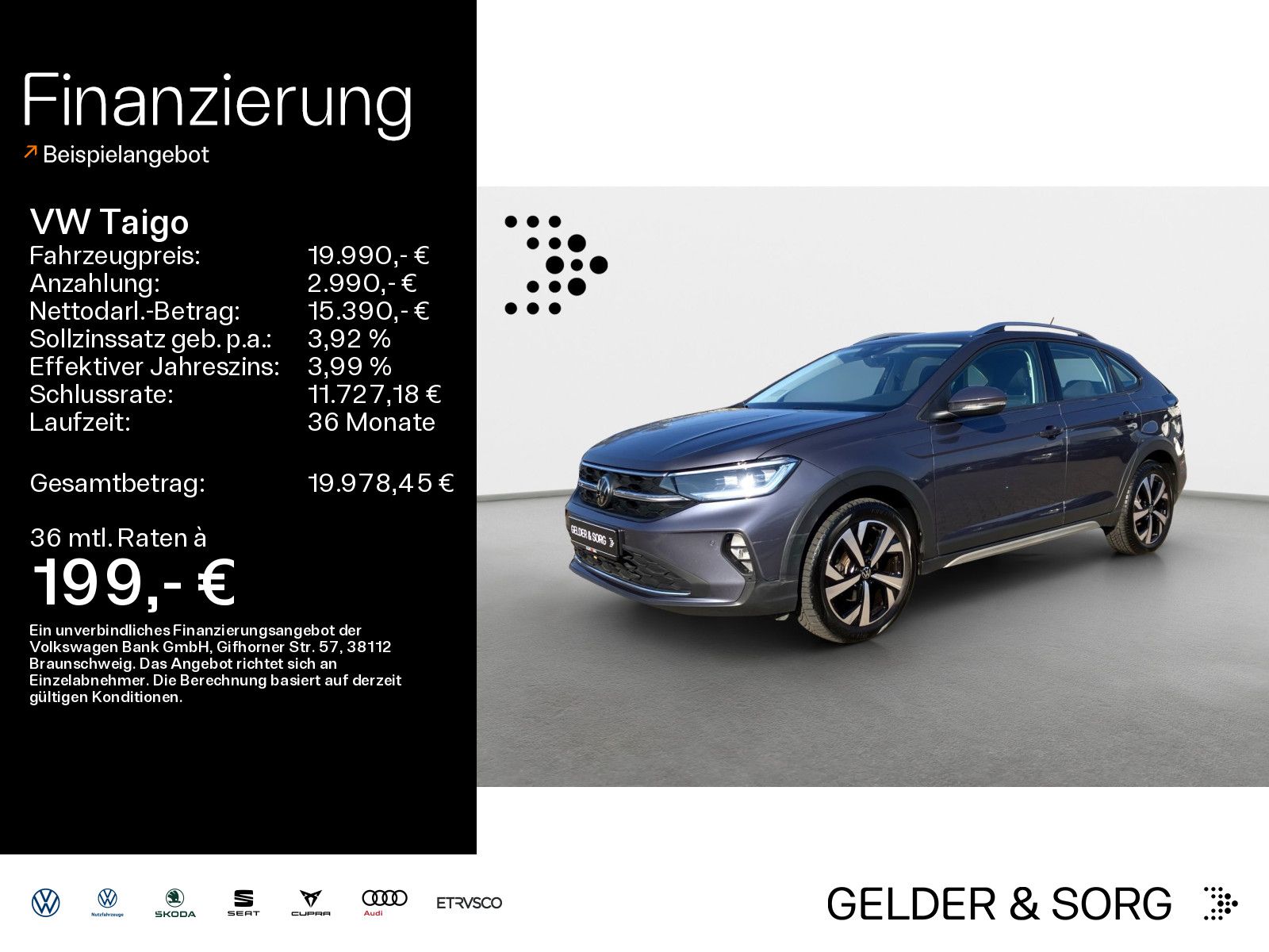 Volkswagen Taigo Style 1.0 TSI Matrix*RFK*ACC*CarPlay*DAB+
