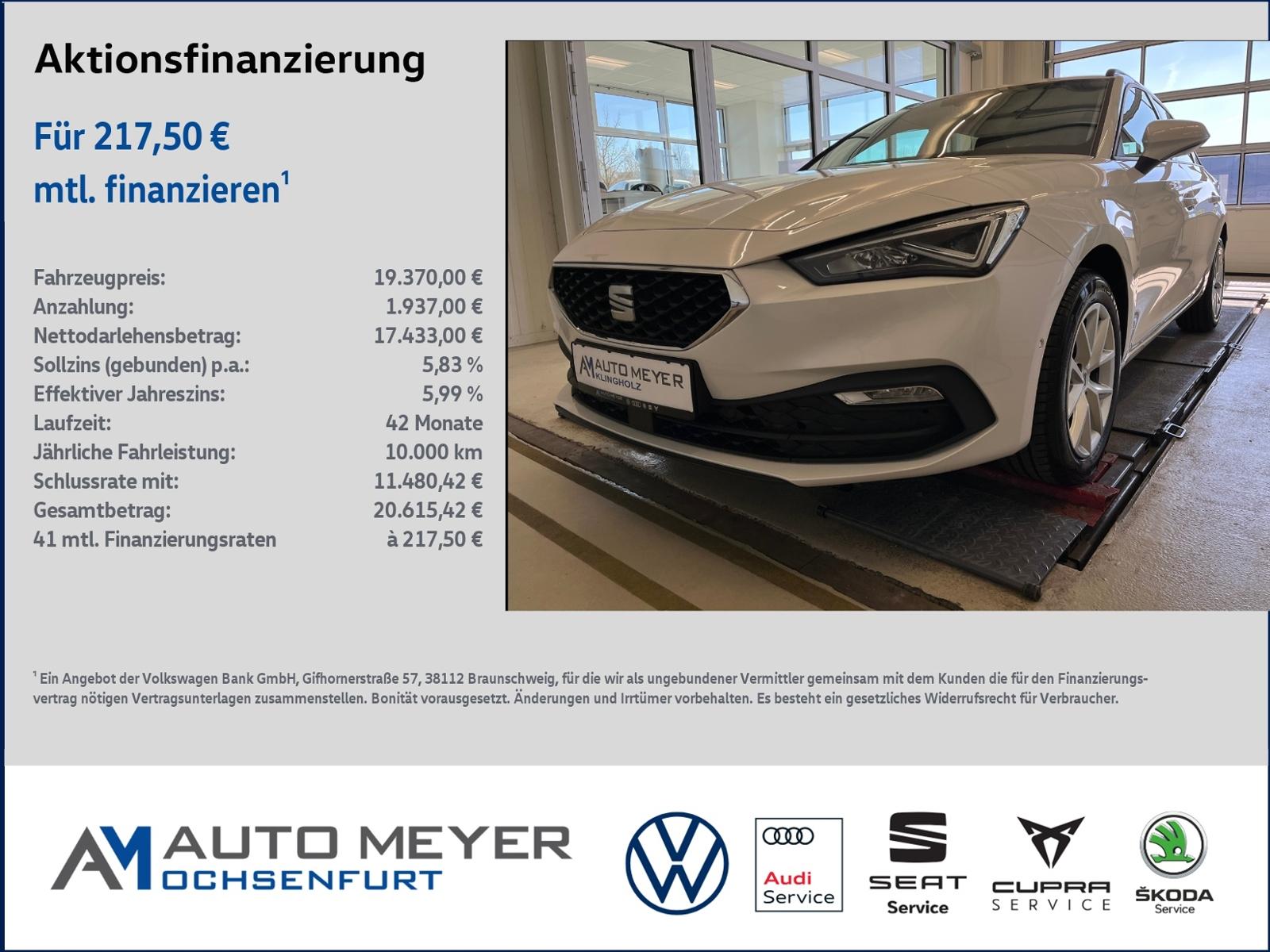Seat Leon SP STYLE 2.0 TDI DSG Navi Kamera LED Keyles