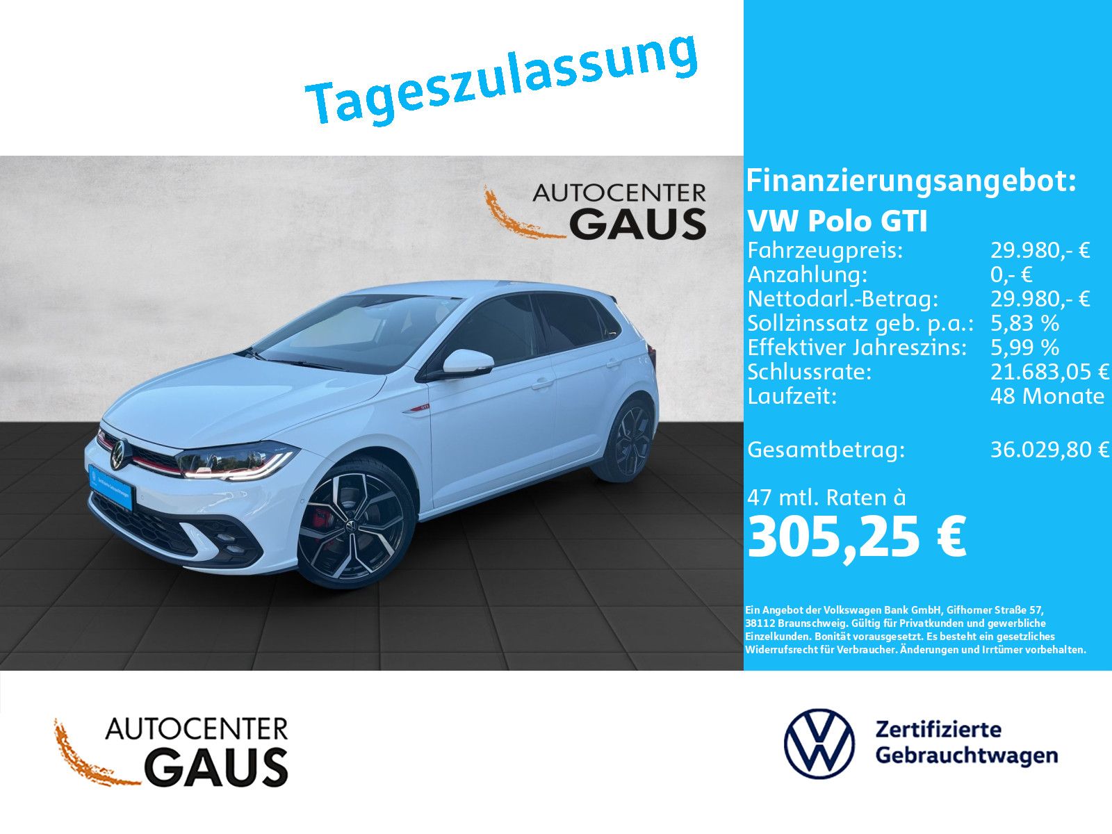 Volkswagen Polo GTI 2.0 TSI DSG LED Kamera ACC CarPlay foto 2