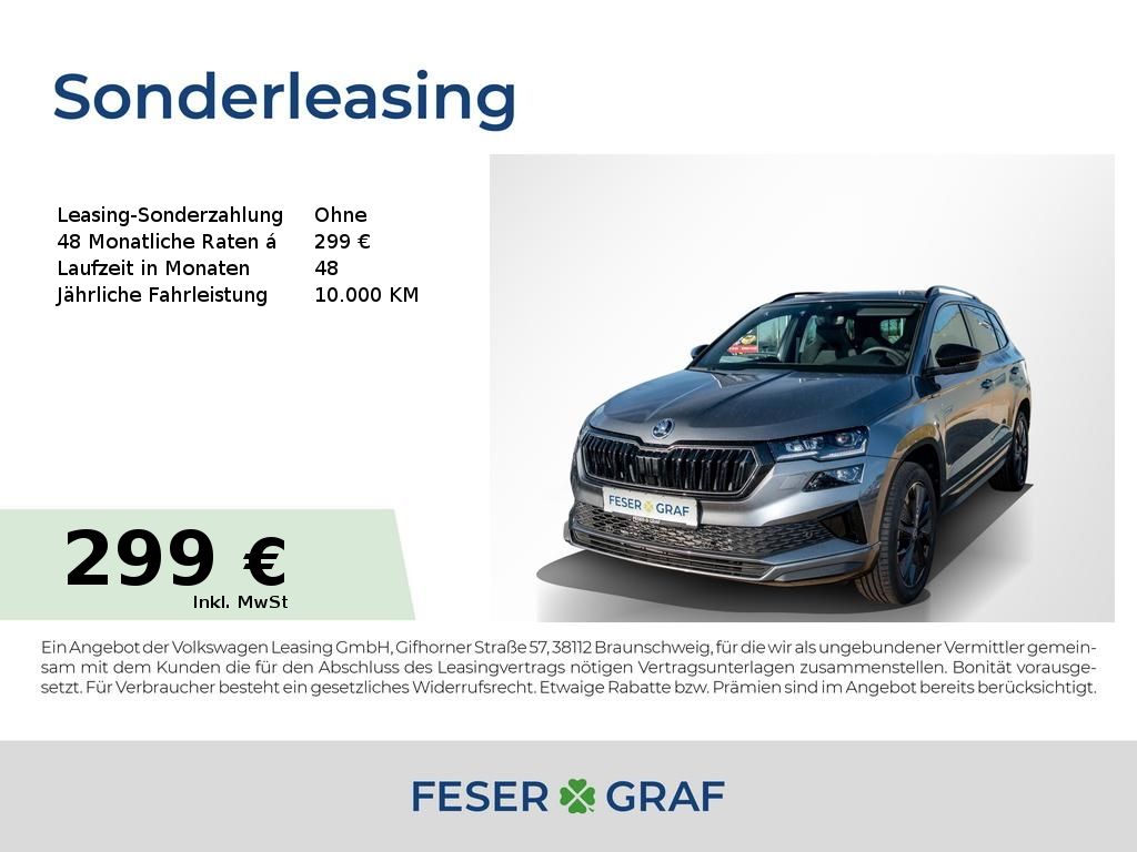 Skoda Karoq Sportline 1.5TSI DSG AHK/RFK/MATRIX/4x-SHZ