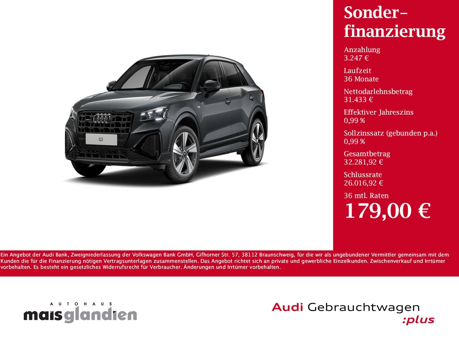 Audi Q2 40 TFSI q.AHK S line Matrix Sportsitze Kamera