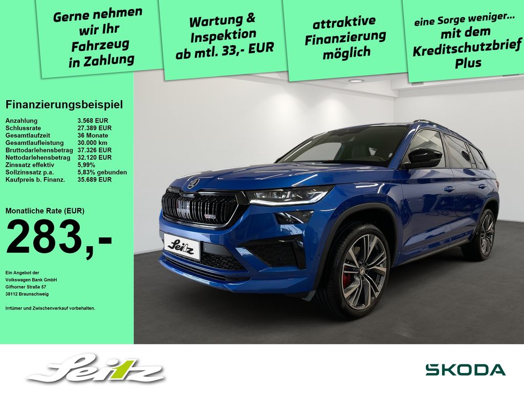 Skoda Kodiaq 2.0 TSI 4x4 RS *AHK*MATRIX*CANTON*