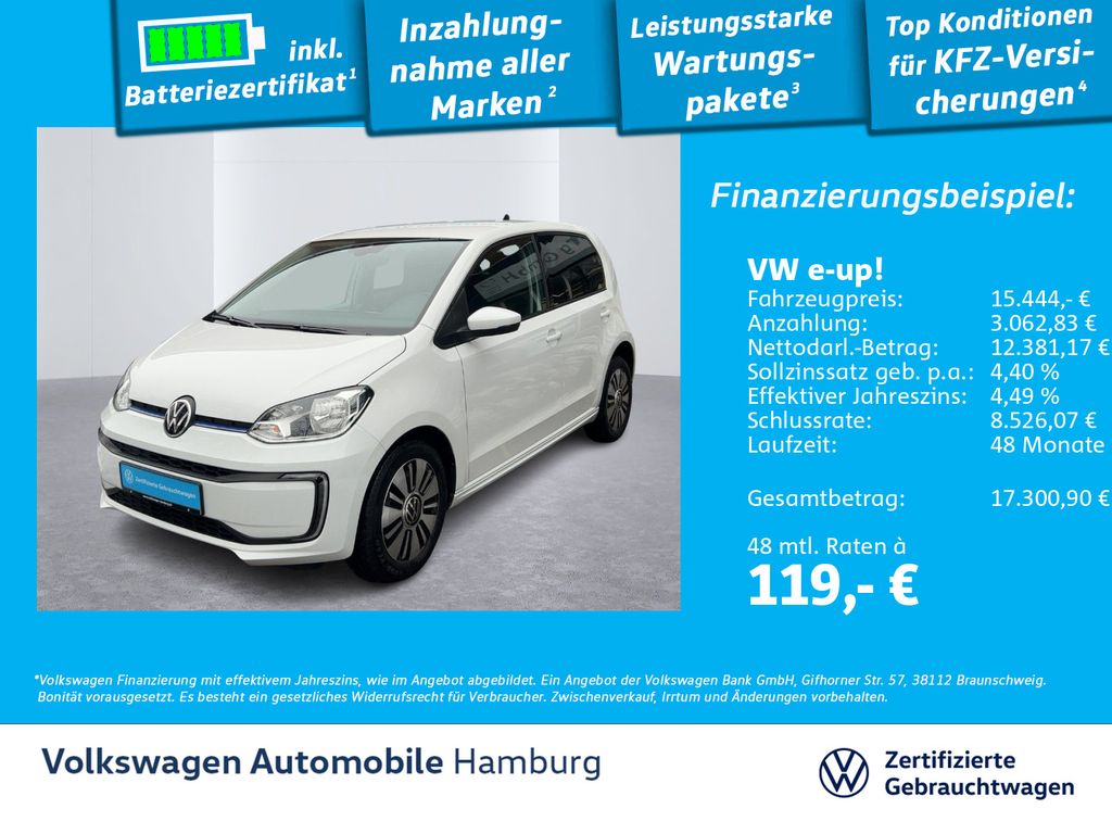 Volkswagen e-up! Style Plus Kamera Sitzhzg Klima PDC