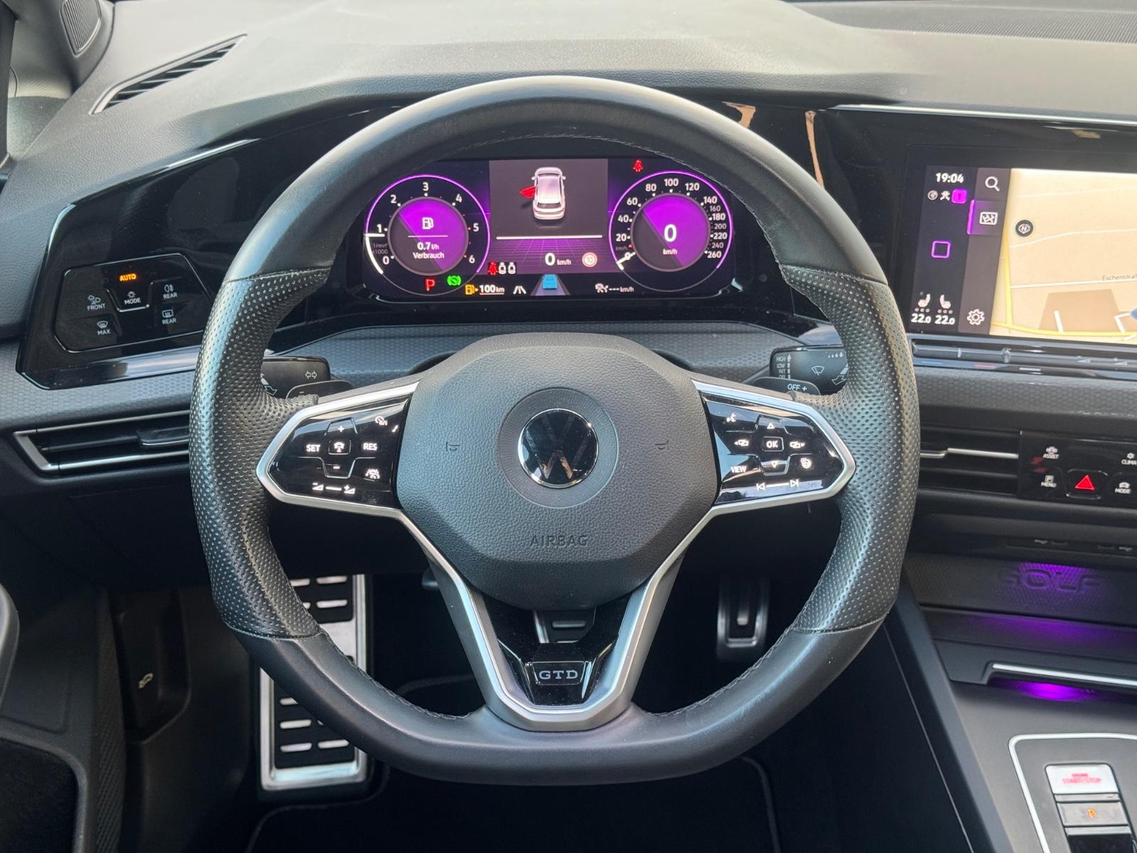 Volkswagen Golf VIII Lim. GTD Standheizung LED 19 Zoll, миниатюра 15