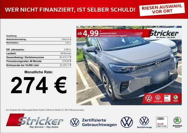 Volkswagen ID.4 Pro Performance 150/77 274,-ohne Anzahlung