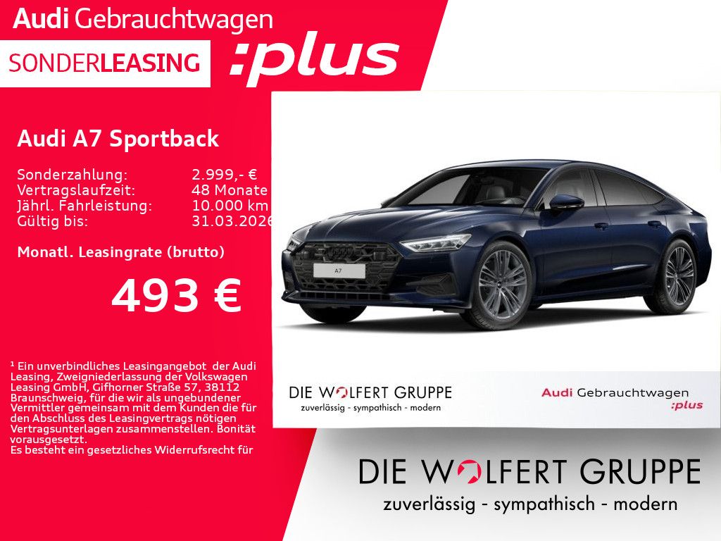 Audi A7 Sportback 50 TFSI e quattro S tronic **0,5%**
