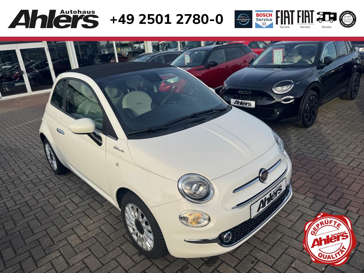 Fiat 500C Dolcevita+CARPLAY+ALLWETTER+KLIMA+PDC+LICHT