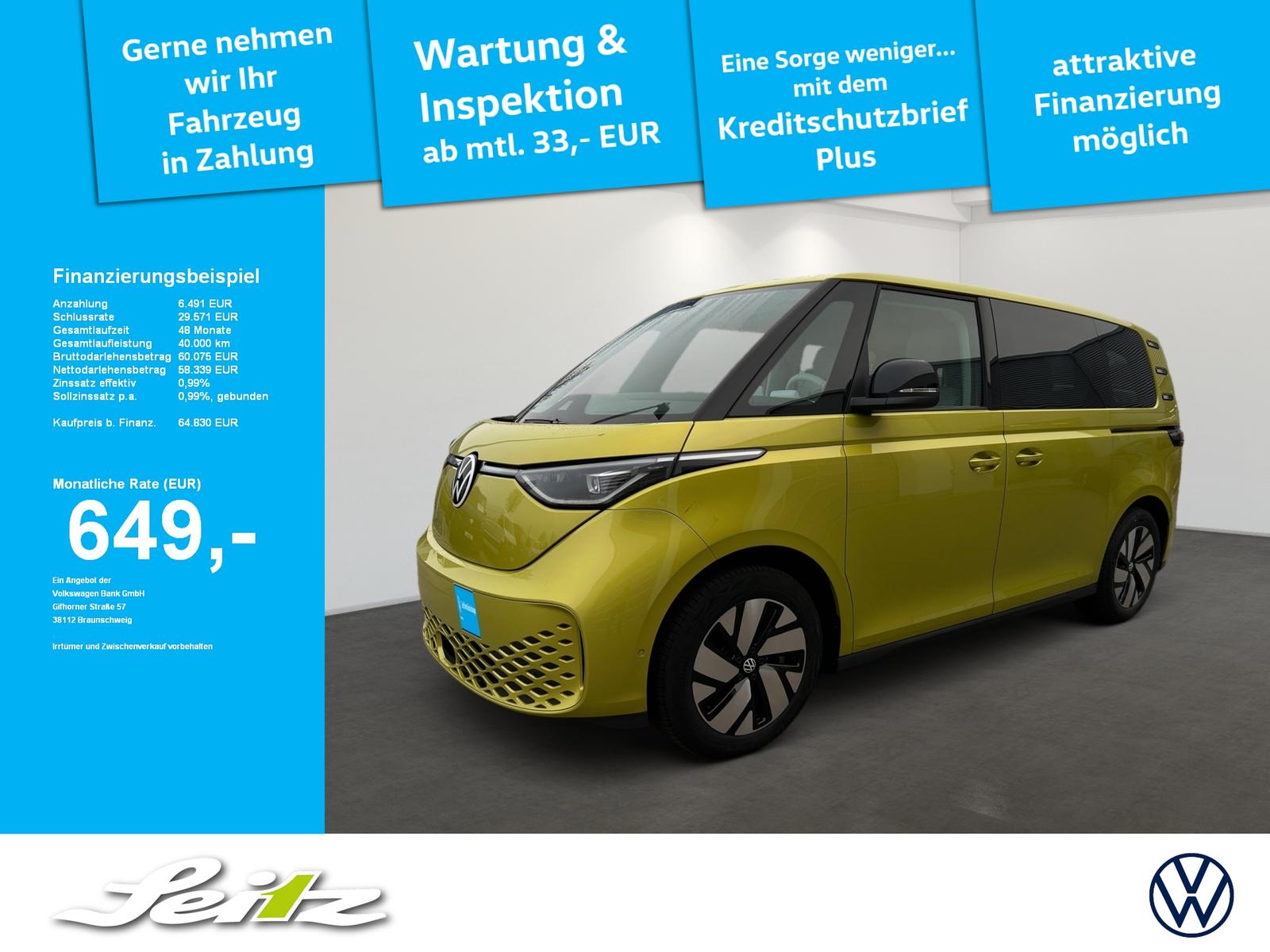 Volkswagen ID. Buzz ID.Buzz Pro KR *AHK*NAVI*MATRIX*SITZHEIZUNG*