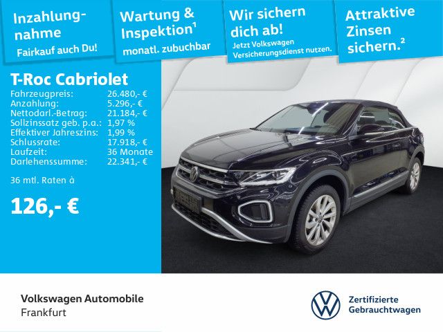 Volkswagen T-Roc Cabriolet 1.0 TSI Alu17" LED Navi