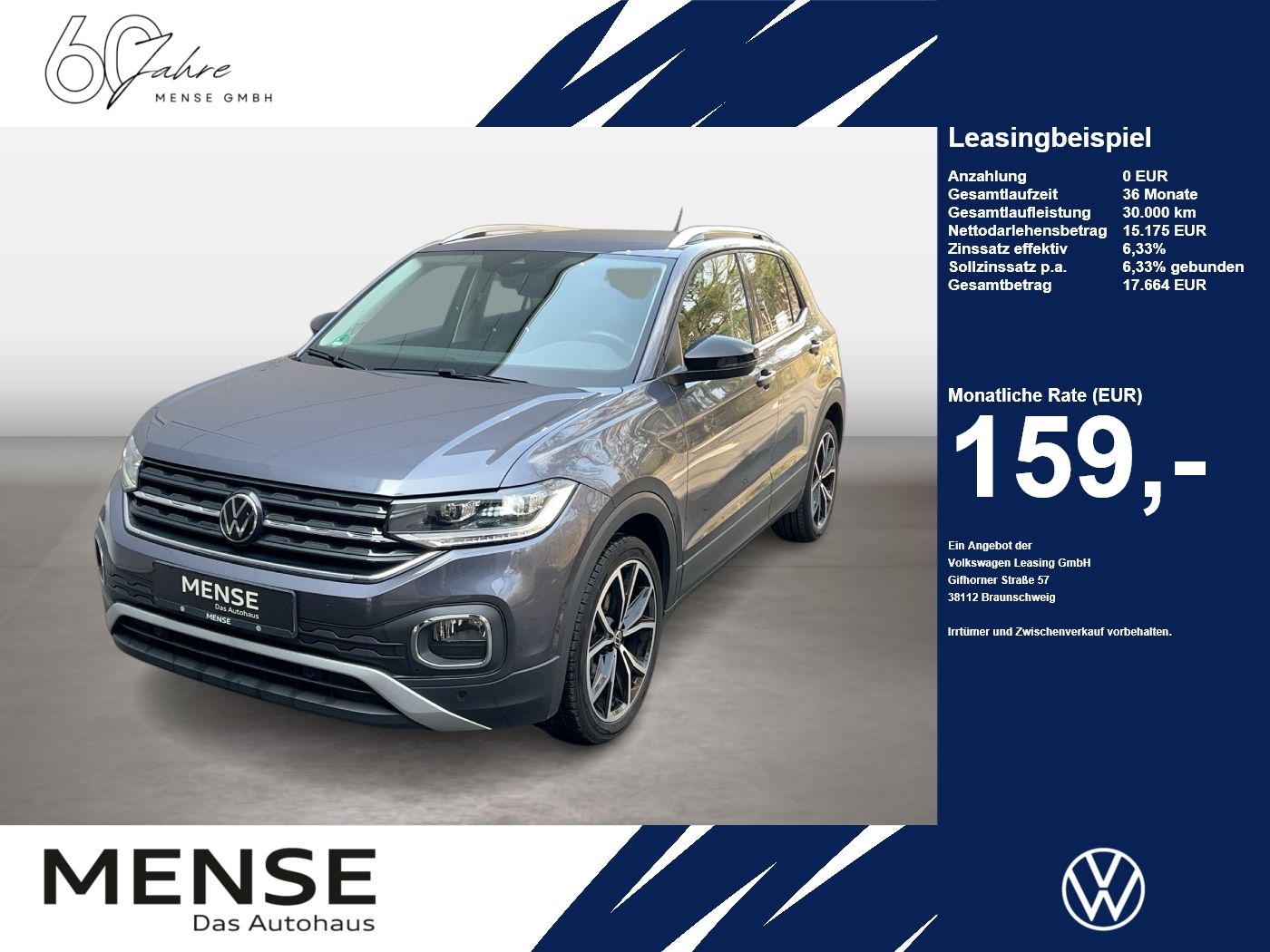 Volkswagen T-Cross 1.0 TSI Style CarPlay|AHK|ACC|LED|Navi