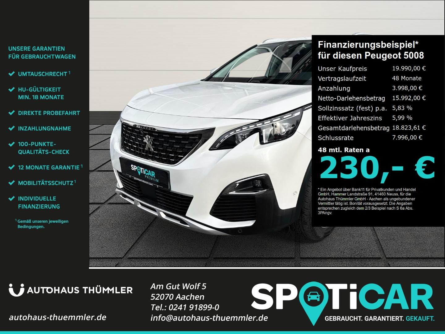 Peugeot 5008 Allure AHK-abnehmbar Digitales Cockpit 360 