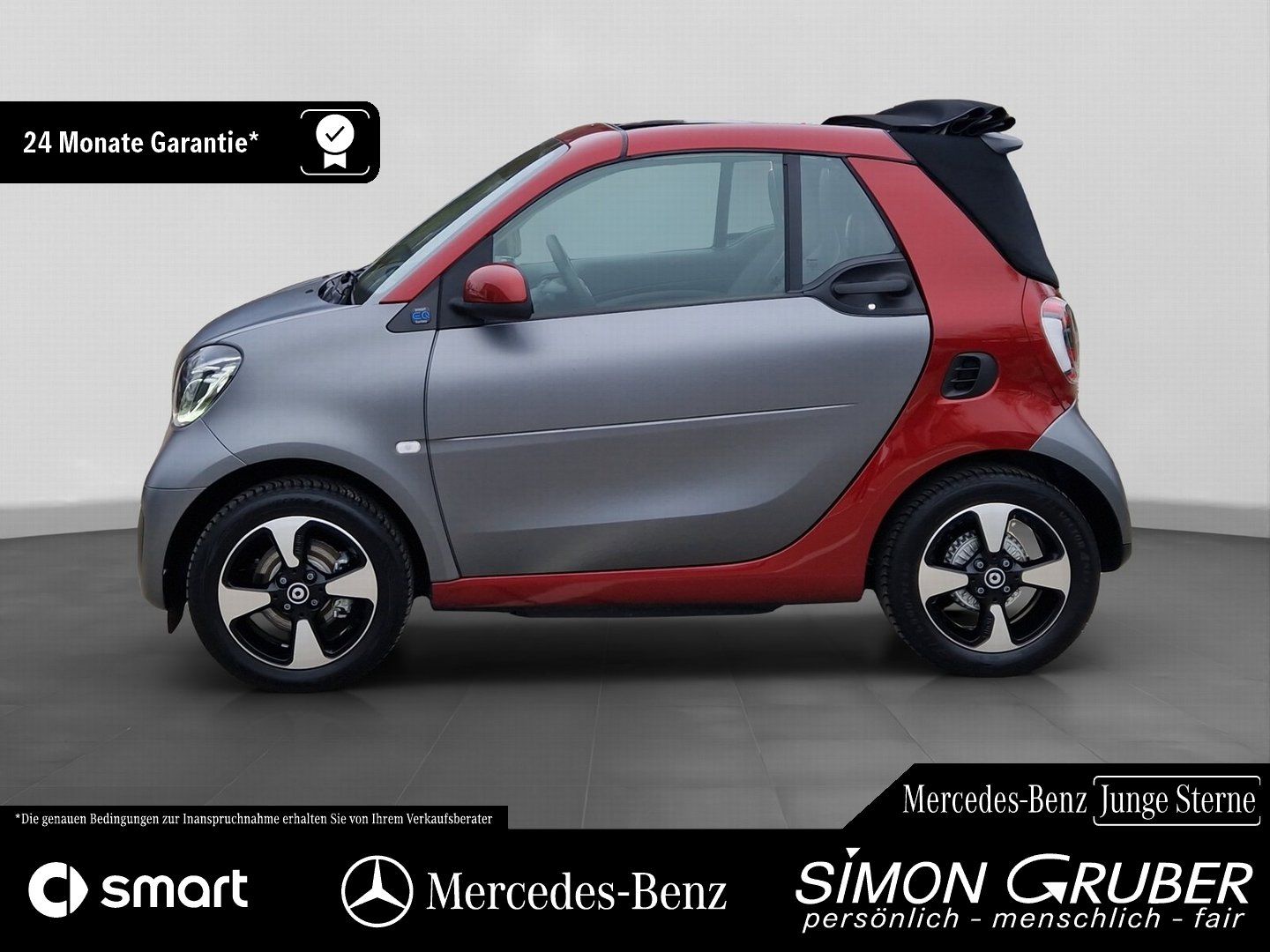 Fahrzeugabbildung Smart fortwo EQ Cabrio Exclusive Winter 22kw Voll-Led