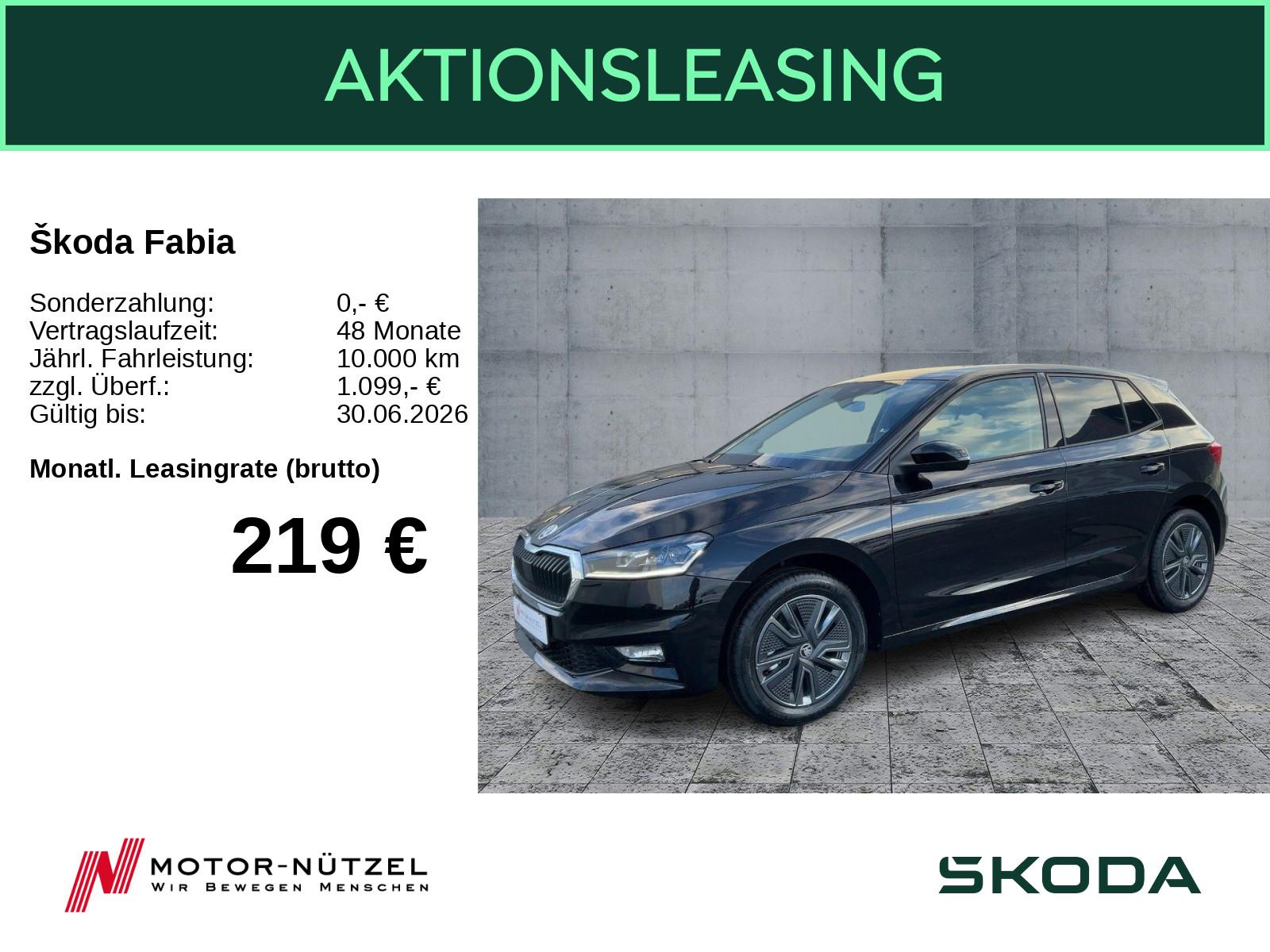 Skoda Fabia Balance 1.0 TSI DSG PDC H FSE KLIMA SHZ