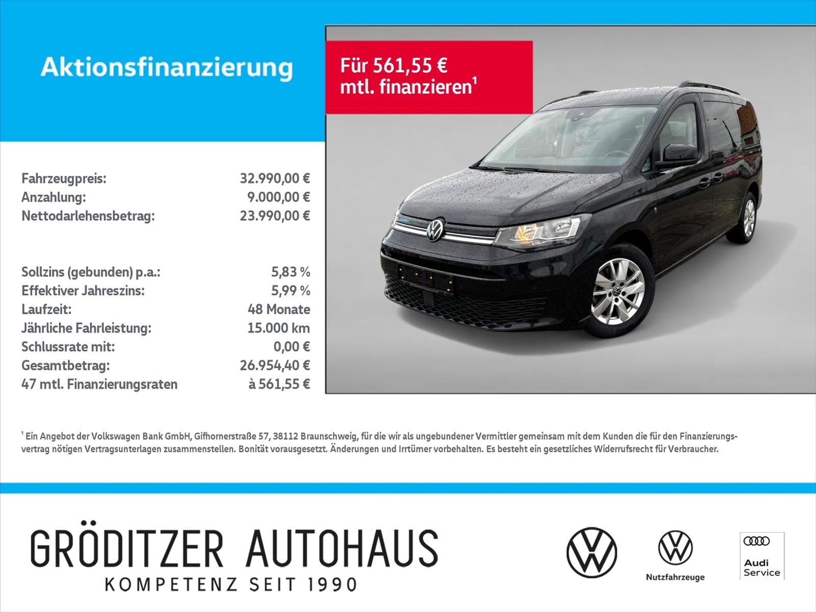 Volkswagen Caddy Maxi Life 2,0 TDI DSG ACC|AHK|NAV|APP